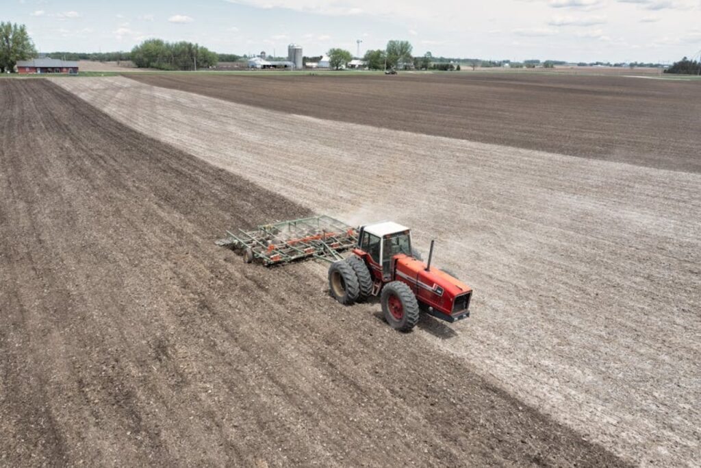 tractor cultivator field