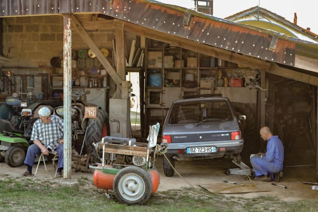 tractor renovation workshop