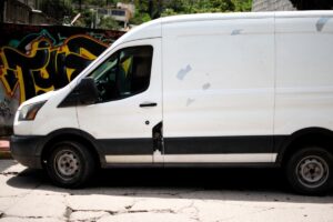 white van side view