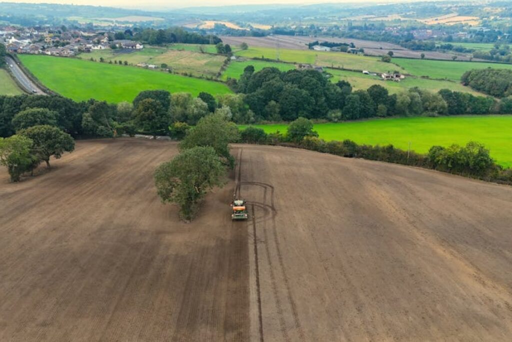 tractor farmland