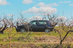 black Volkswagen Golf