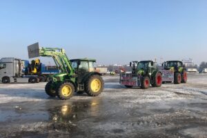 tractor driving