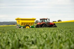 agricultural spreader attachment